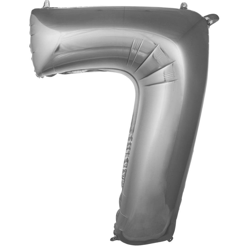 Folyo Balon Gümüş 7 16 İnç 36 Cm